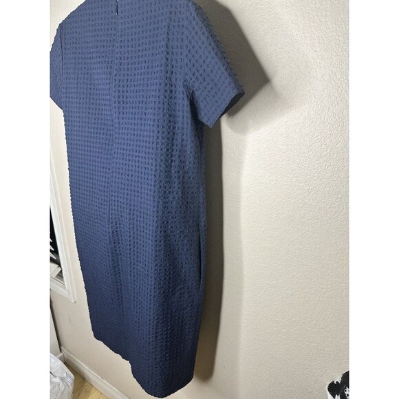 ANTONELLI FIRENZE  BLUE Shift  DRESS SZ 44 EUR/US M 8 US Italy - Picture 5 of 10